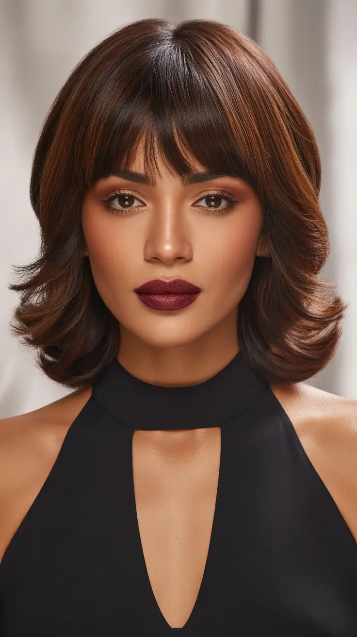 Haircuts 2026 Retro Modern Layered Bob With Voluminous Ends