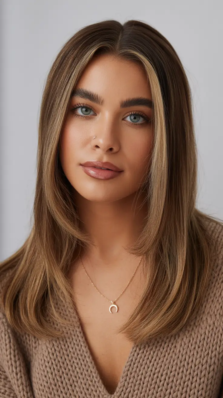 Trendy Sleek Contour Layers with Bold Front Highlights