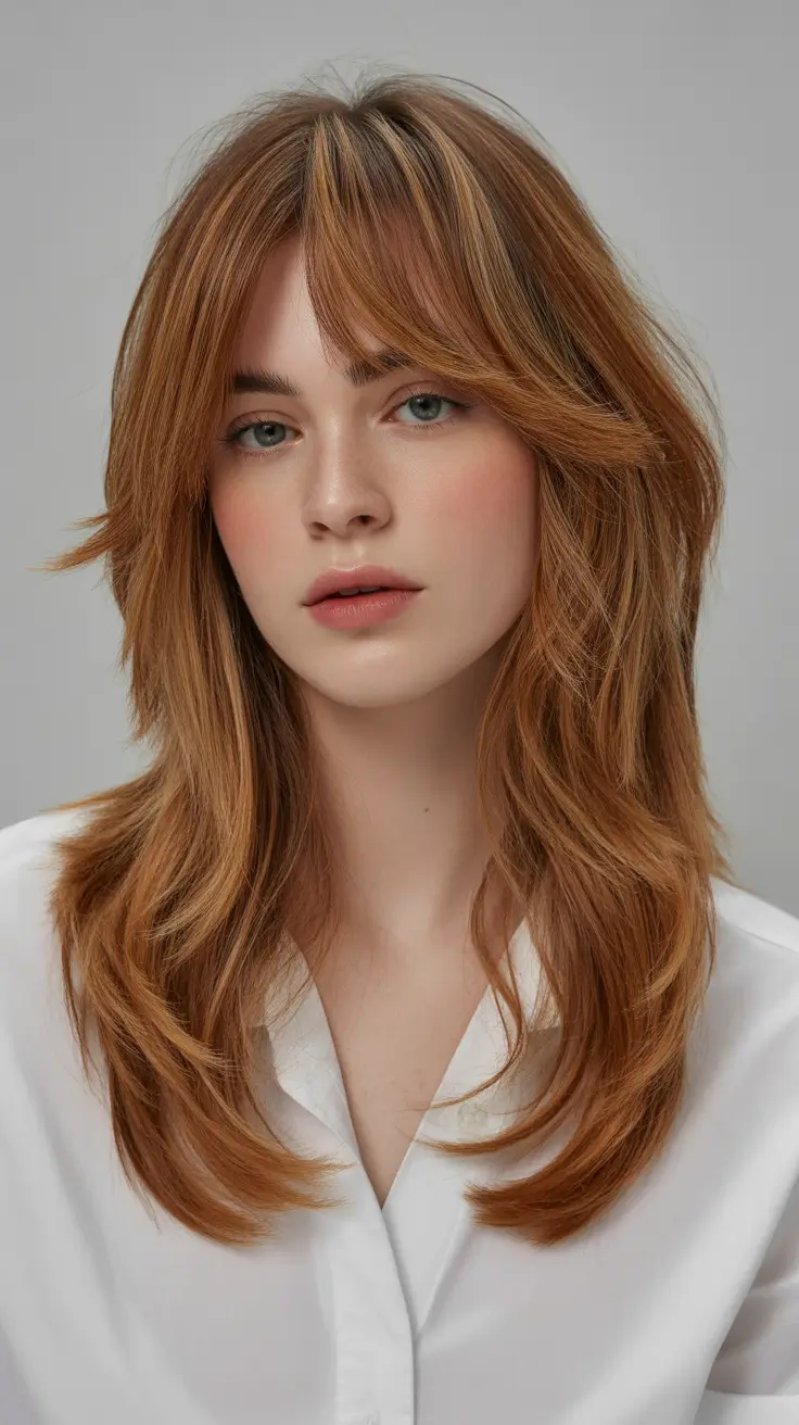 Trendy Warm Layered Cut with Modern Butterfly Movement