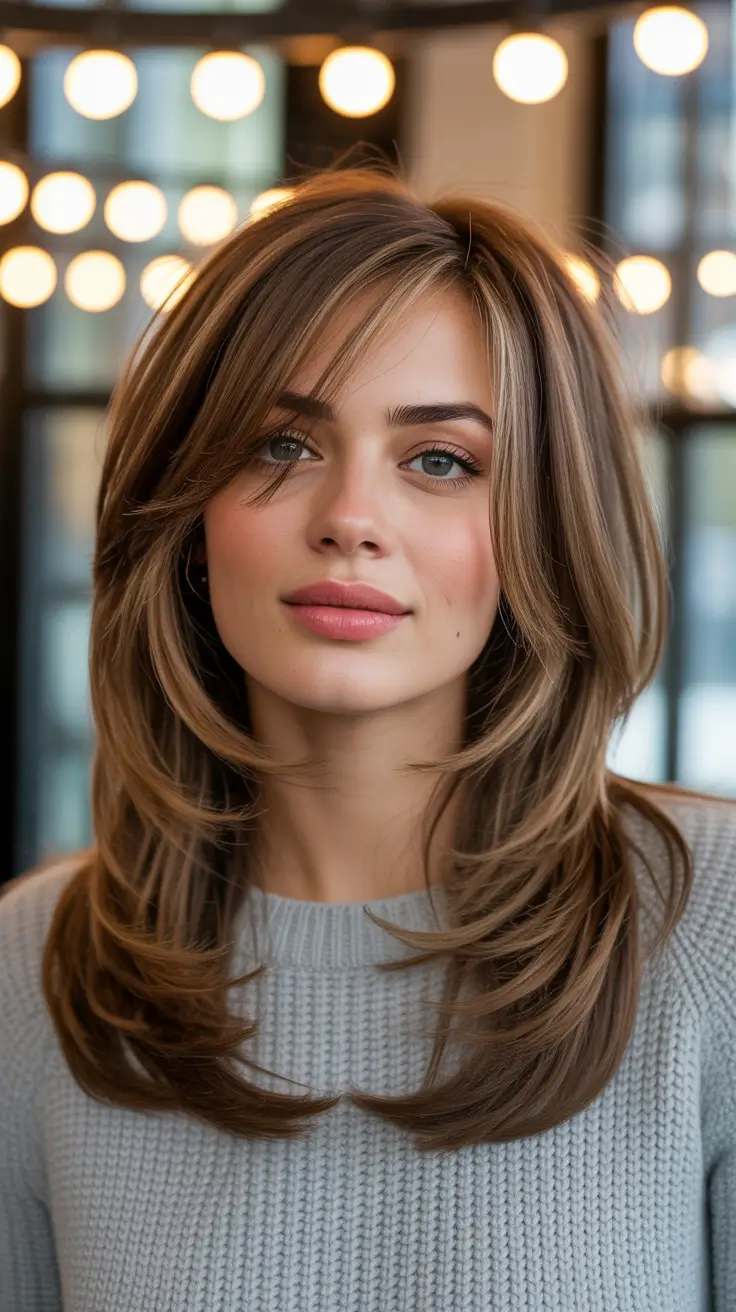 Trendy Feathered Layers with Soft Highlighted Dimension