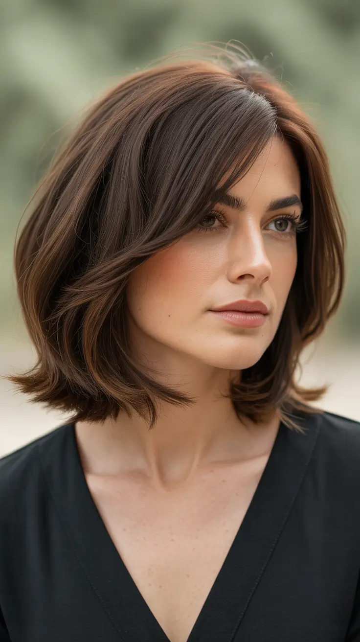 Layered Soft Choppy Layers with Side Part