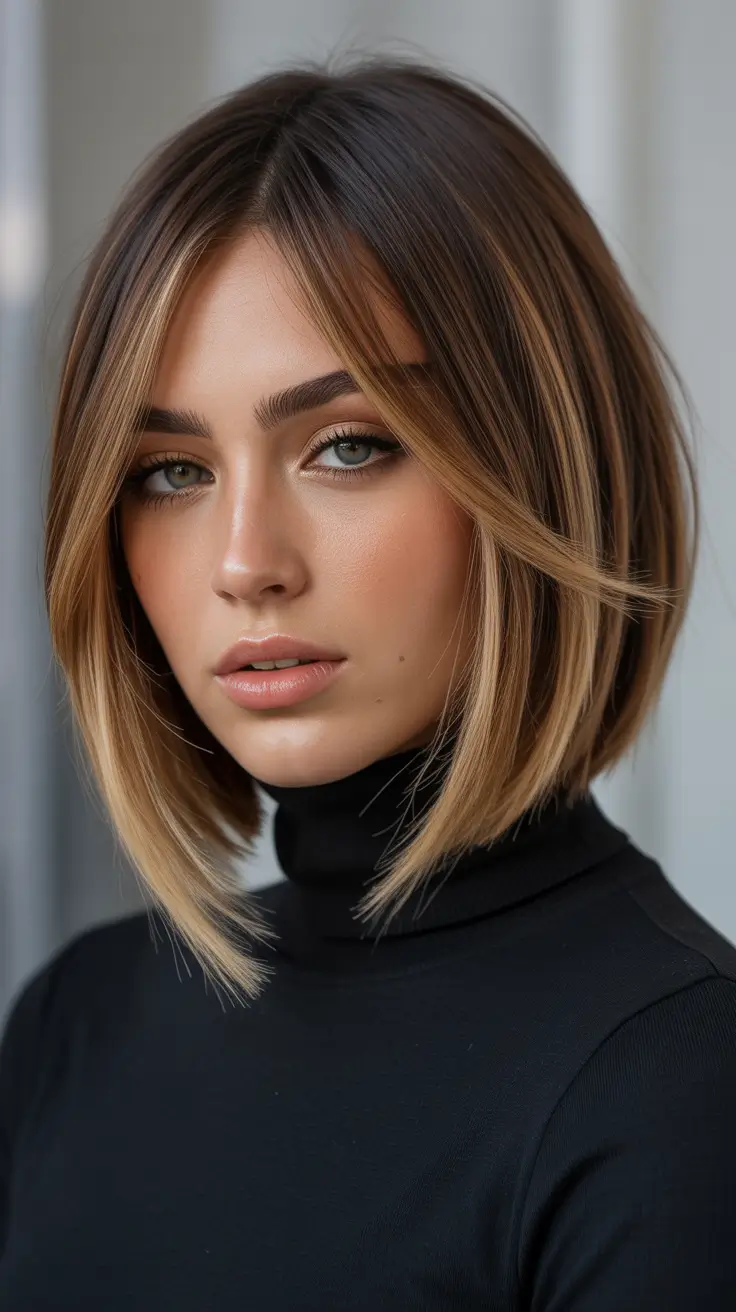 Layered Honey-Dipped Layers with Sleek Volume
