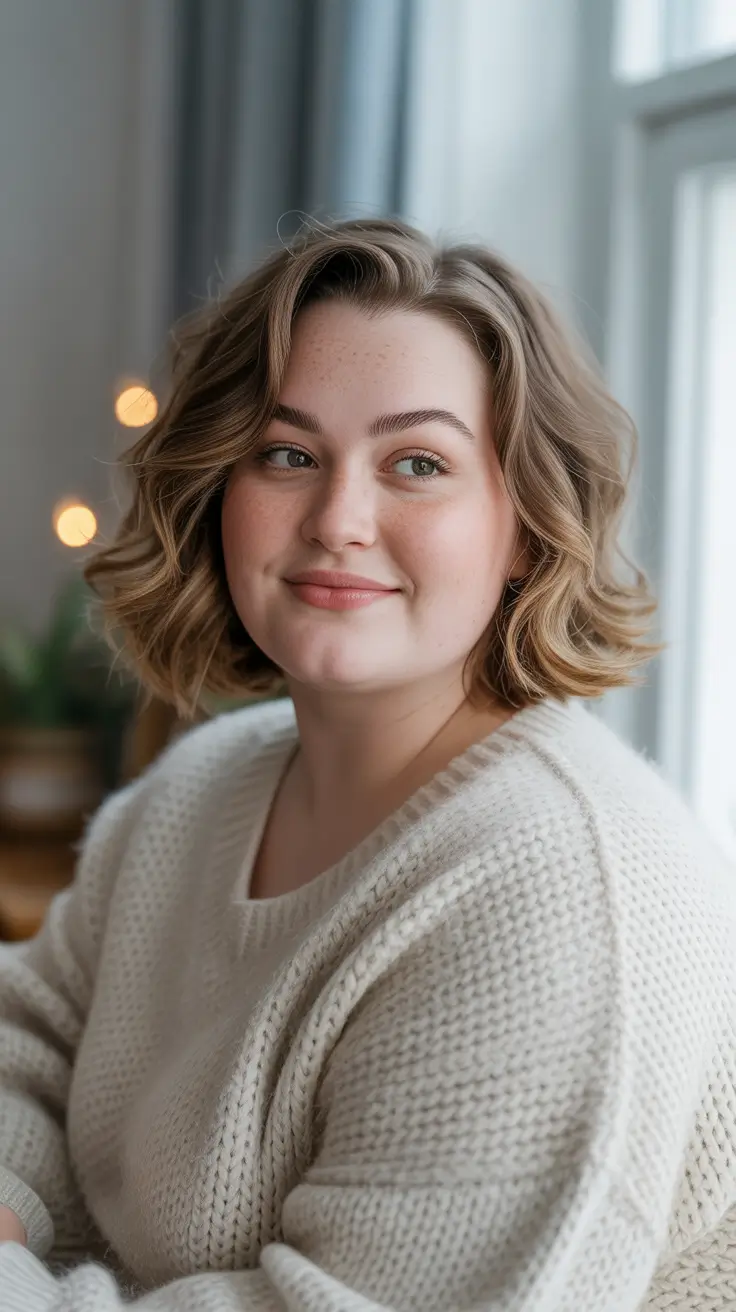 2026 Soft Wavy Bob with Natural Volume