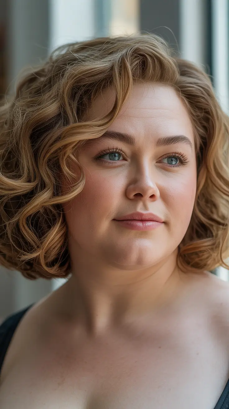 2026 Romantic Curly Bob with Lifted Layers