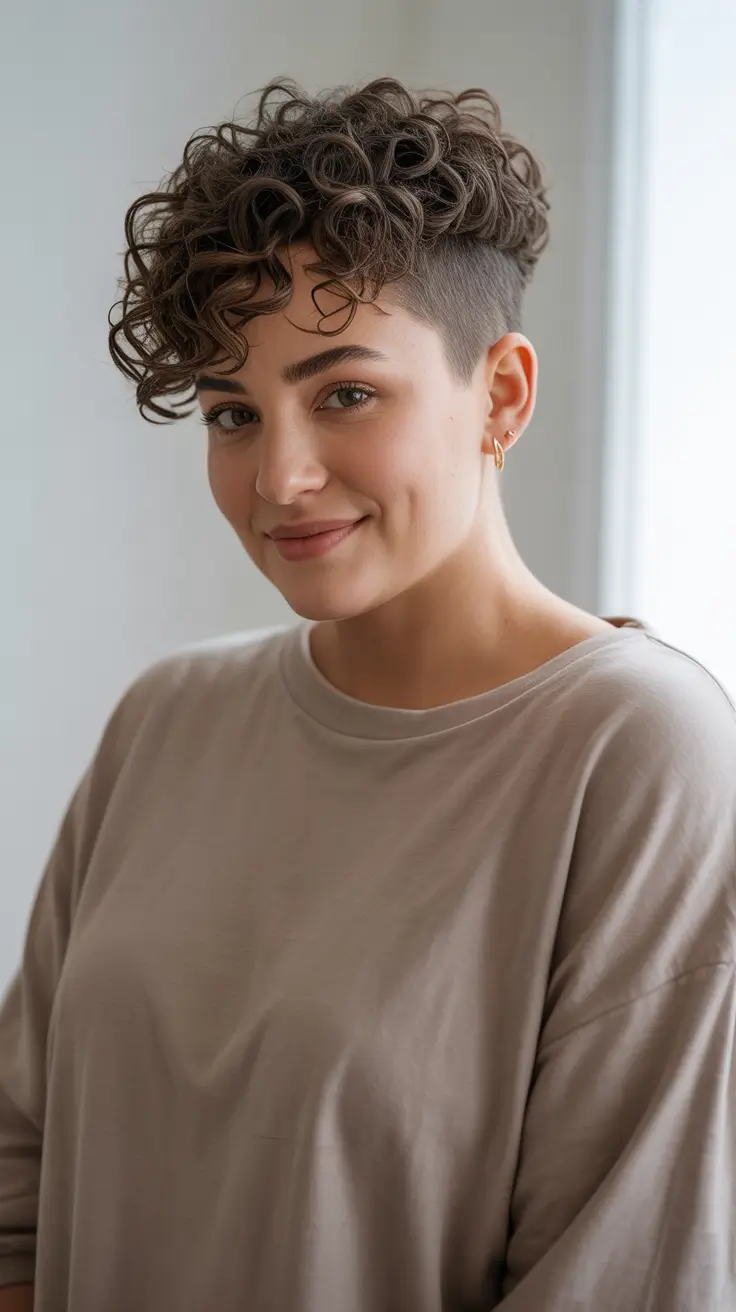 2026 Curly Undercut Pixie for Bold Confidence