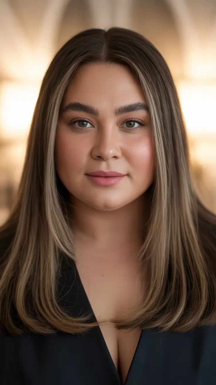 2026 Sleek Straight Lob with Subtle Dimension