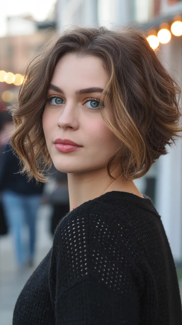 Short butterfly bob wavy haircut 2026