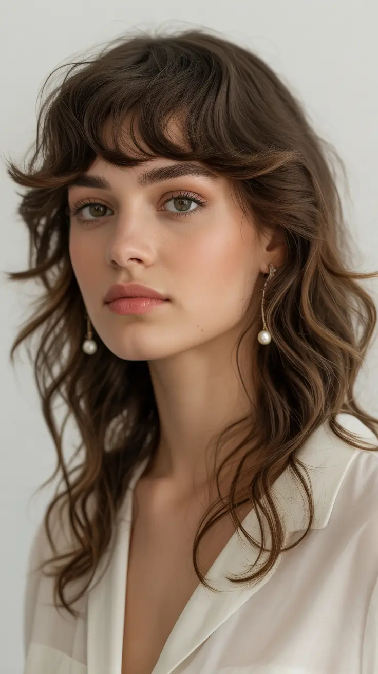 Short wolfcut wavy haircut 2026
