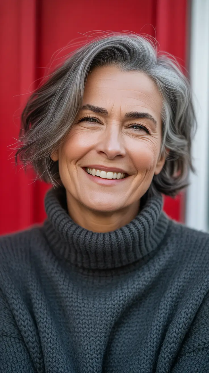 Haircut ideas for women over 50 2026 Short Layered Crop