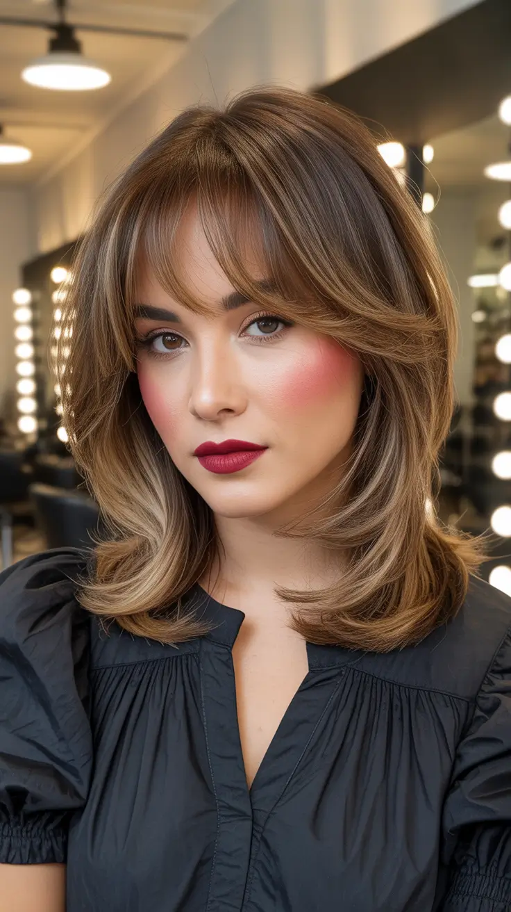 Cool haircut inspo 2026 Soft Layers and Curtain Bangs Revival