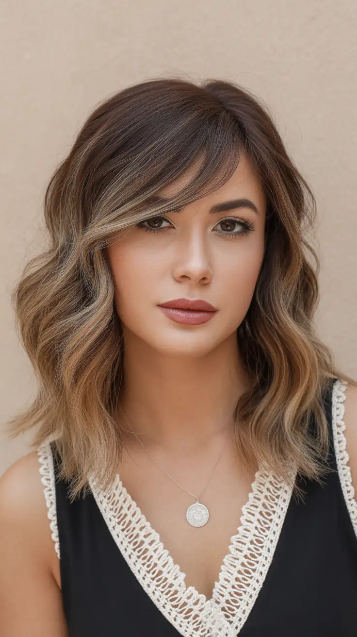 Cool haircut inspo 2026 Beachy Balayage Waves