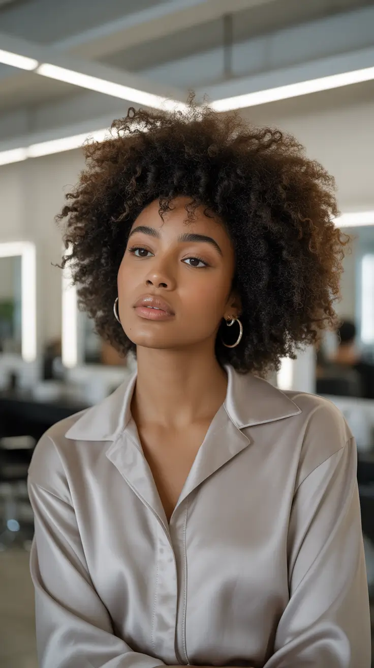 Afro Rounded Natural Volume H2