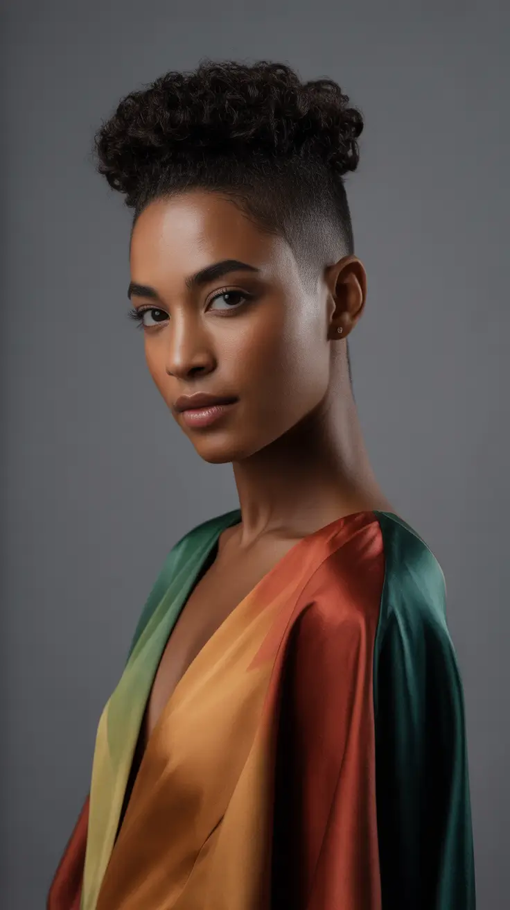 Curls Faux Hawk Fade H2