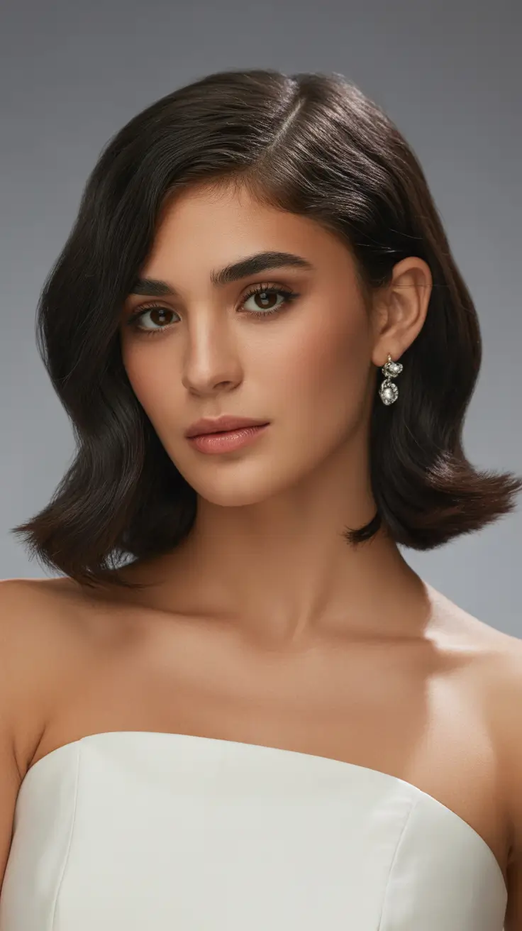 medium-length-hairstyles-2026-Soft-Bridal-Waves-With-Feathered-Ends