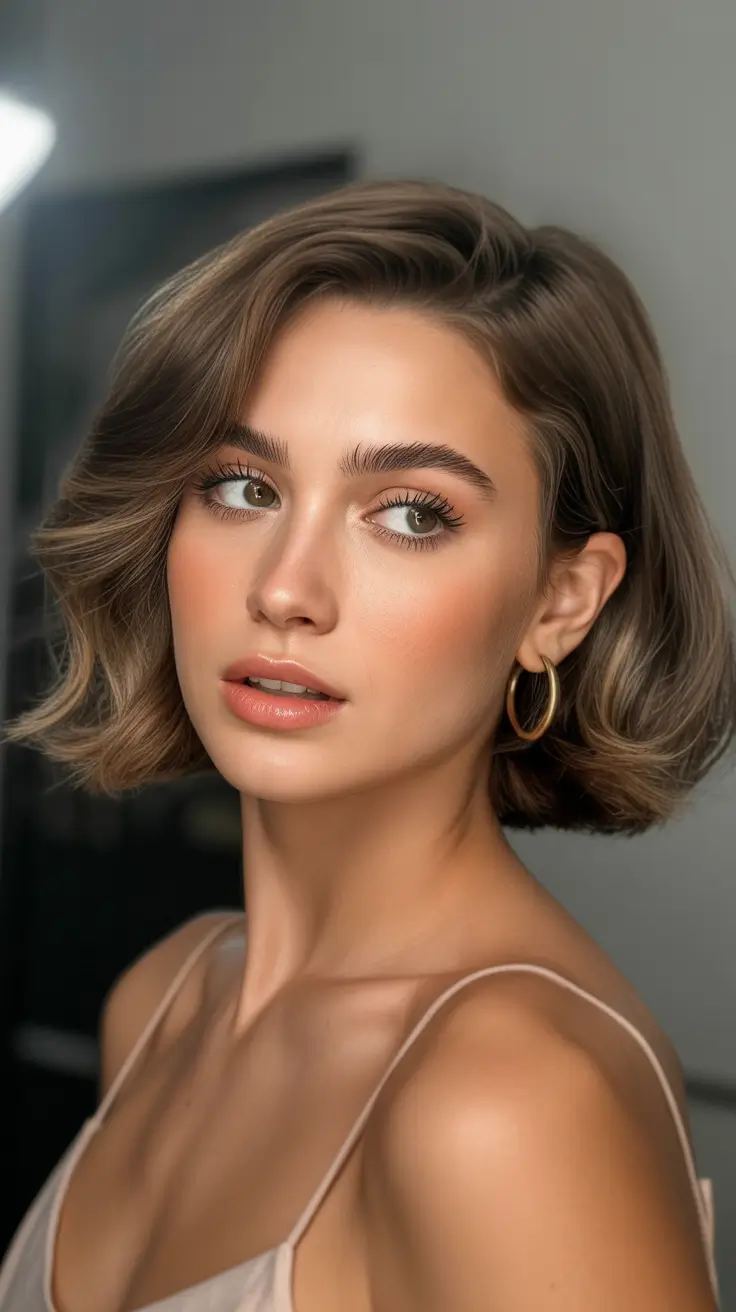 medium-length-hairstyles-2026-Soft-Chestnut-Bob-With-Gentle-Contour-Waves