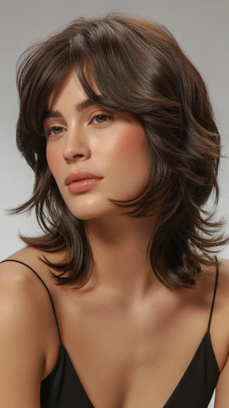 jellyfish haircut Mocha-Jelly Lift With Flicked Layers and Gentle Movement