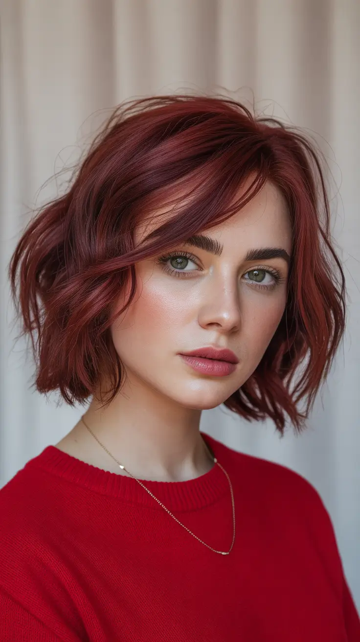 jellyfish haircut Cranberry Short Jellyfish Shag With Wispy Movement