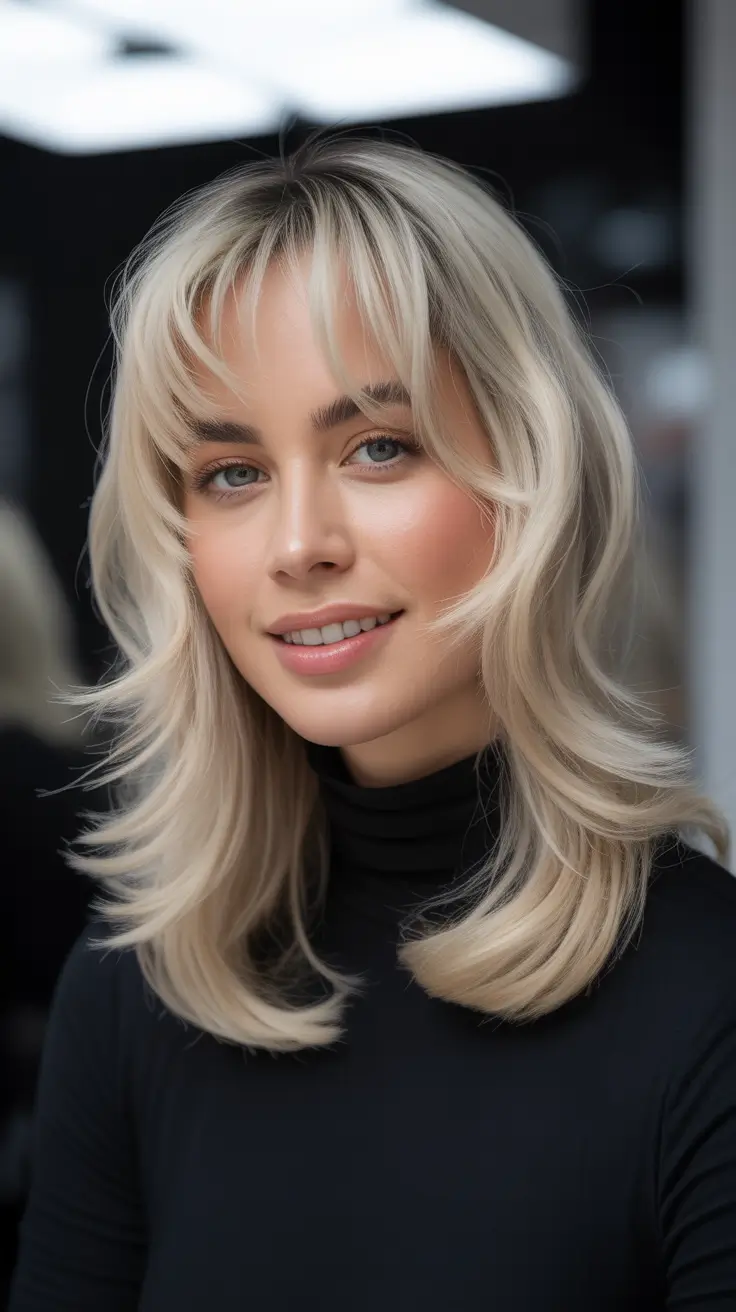 jellyfish haircut Platinum-Toned Jellyfish Flow With Expansive Layering