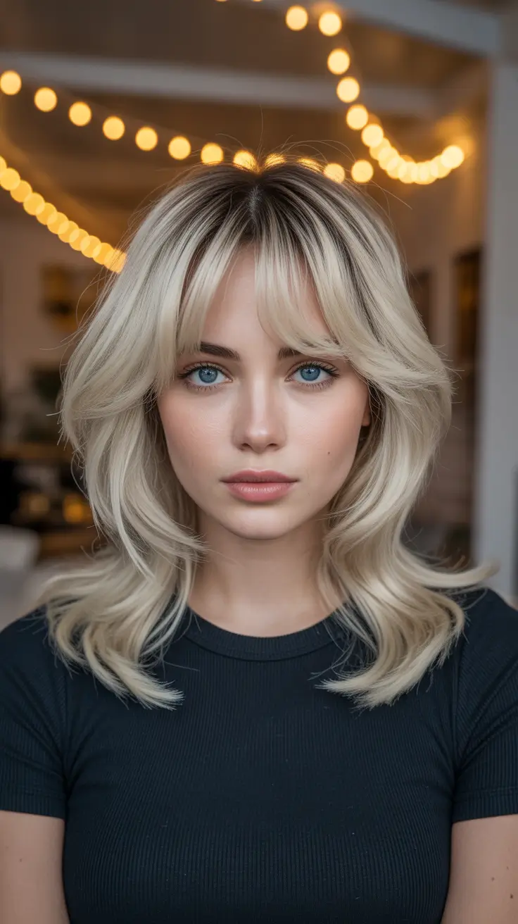 jellyfish haircut Candlelit Blonde Jellyfish Midi With Face-Framing Radiance