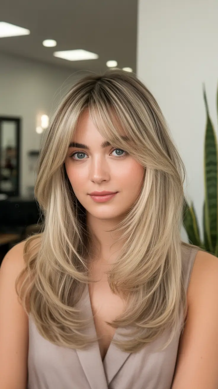 light champagne layered haircut 2026