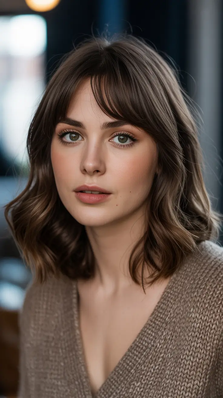 mid-length-hairstyle-2026-Soft-Curls-With-Curtain-Bangs
