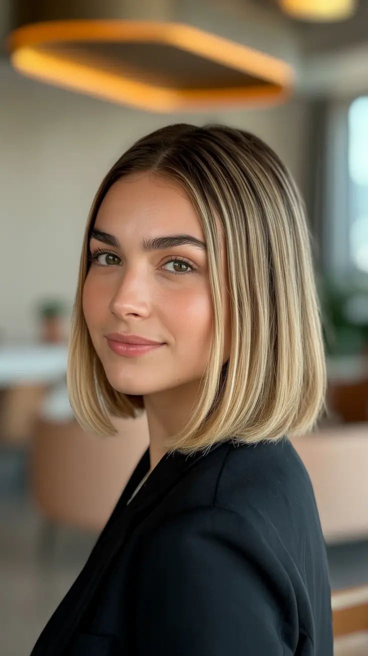 mid-length-hairstyle-2026-Sleek-Blonde-Lob-With-Straight-Hair