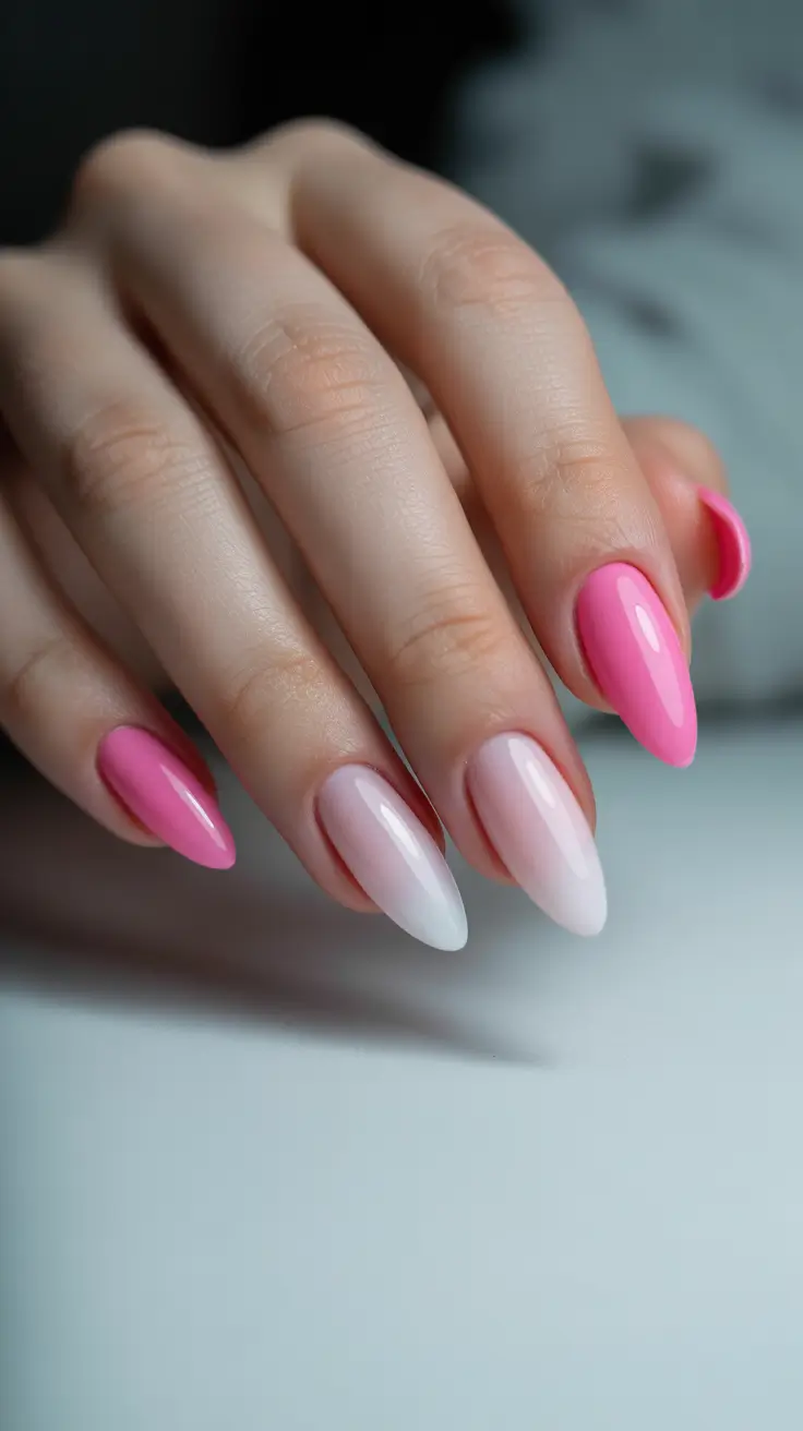 Nail-trends-2026-Pink-Ombre-Energy