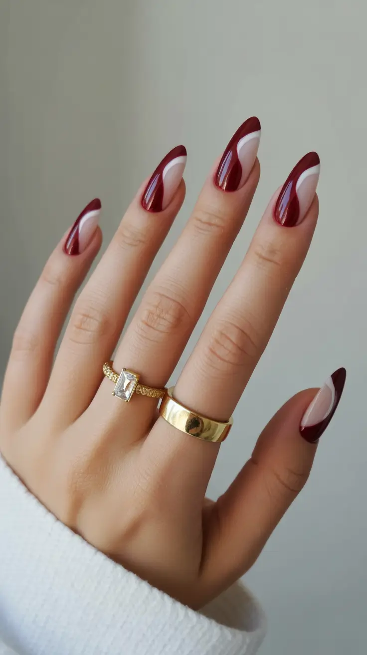 Nail-trends-2026-Crescent-Burgundy-French