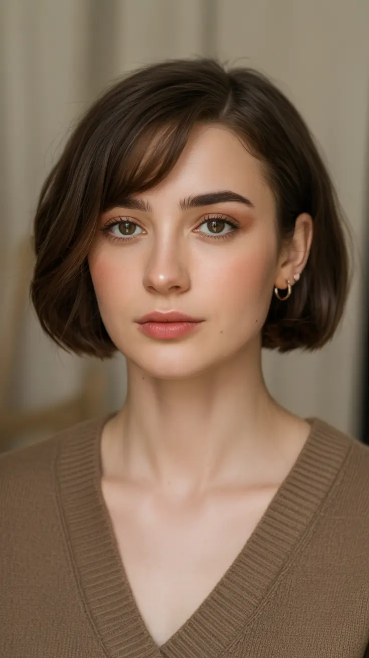Short Pixie Haircuts 2026 Classic French Pixie with Soft Bangs