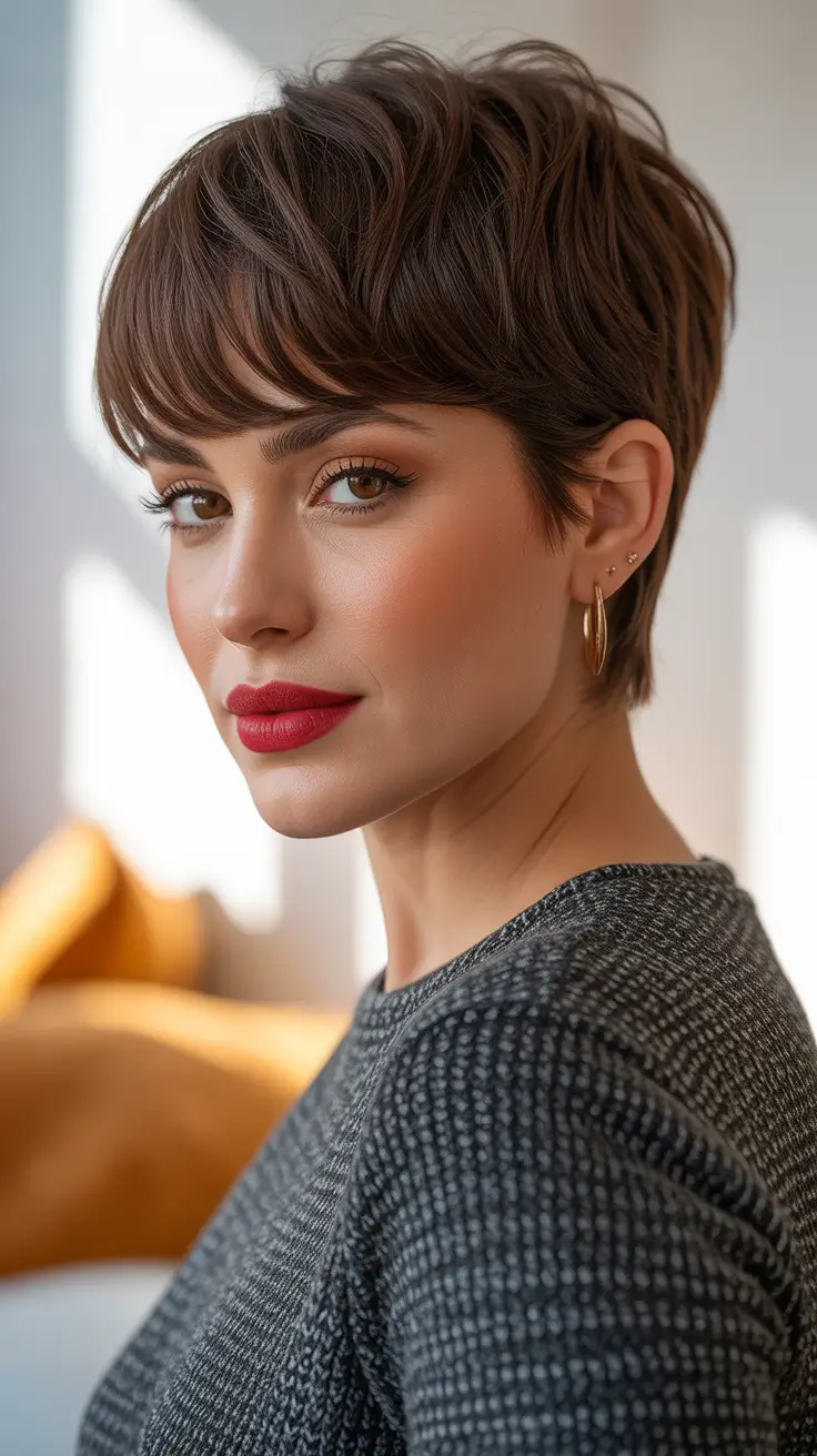 Short Pixie Haircuts 2026 Soft Layered Pixie with Classic Charm