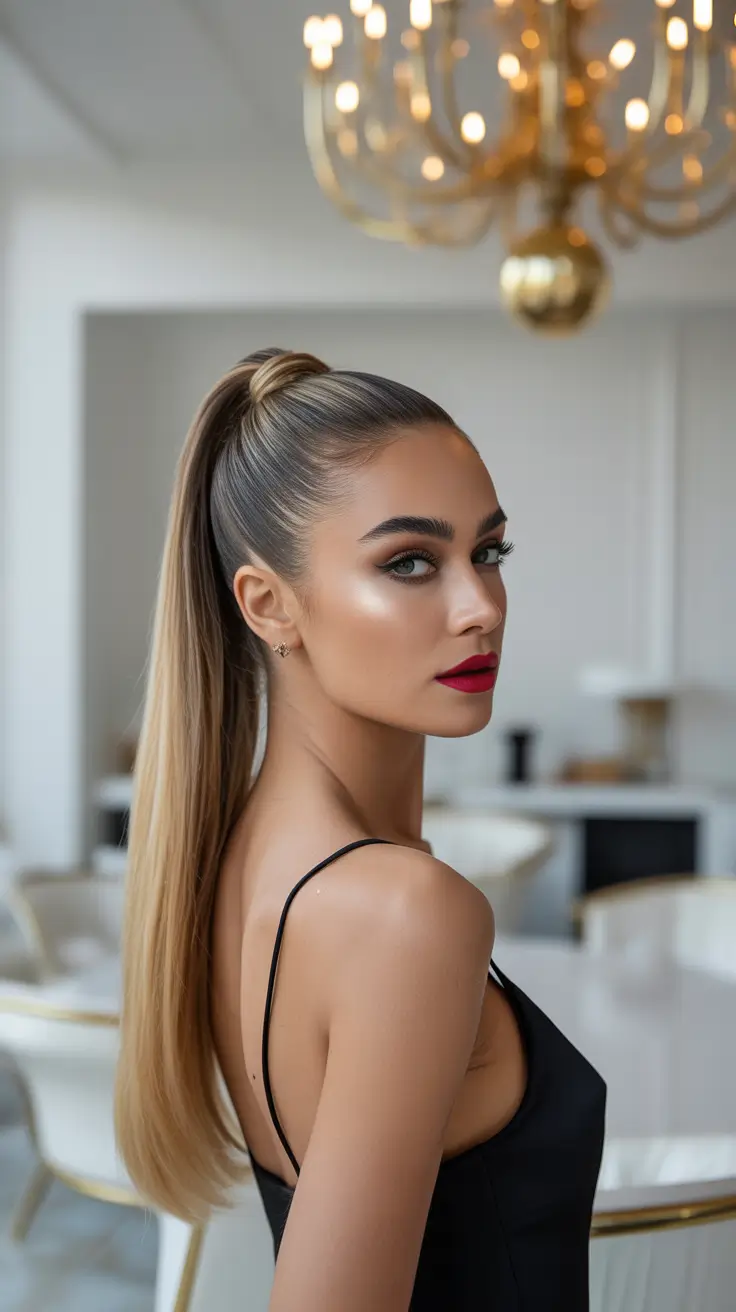 Ponytail Ultra-Sleek Evening Ponytail with Luxurious Length