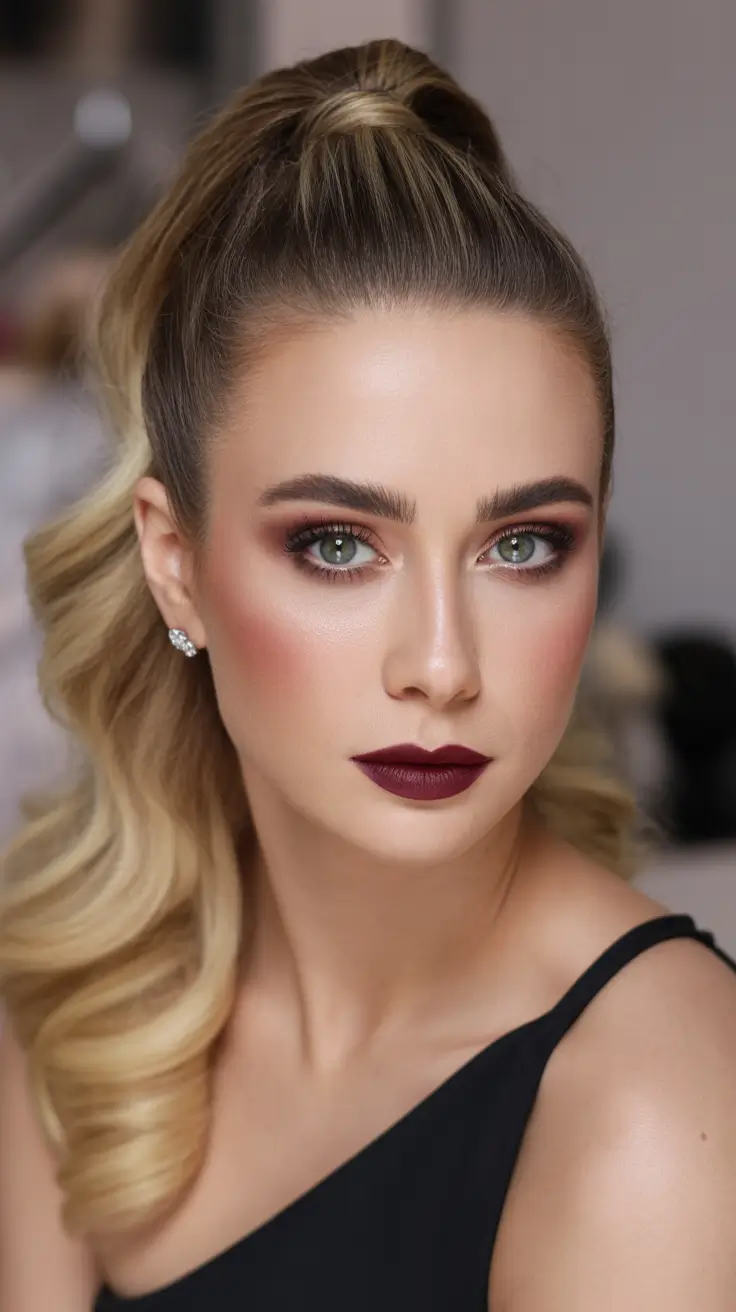 Ponytail Elegant Curled Ponytail with High Crown Lift