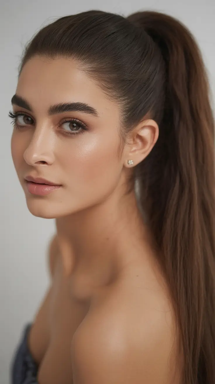 Ponytail Voluminous Long Ponytail with Soft Edge