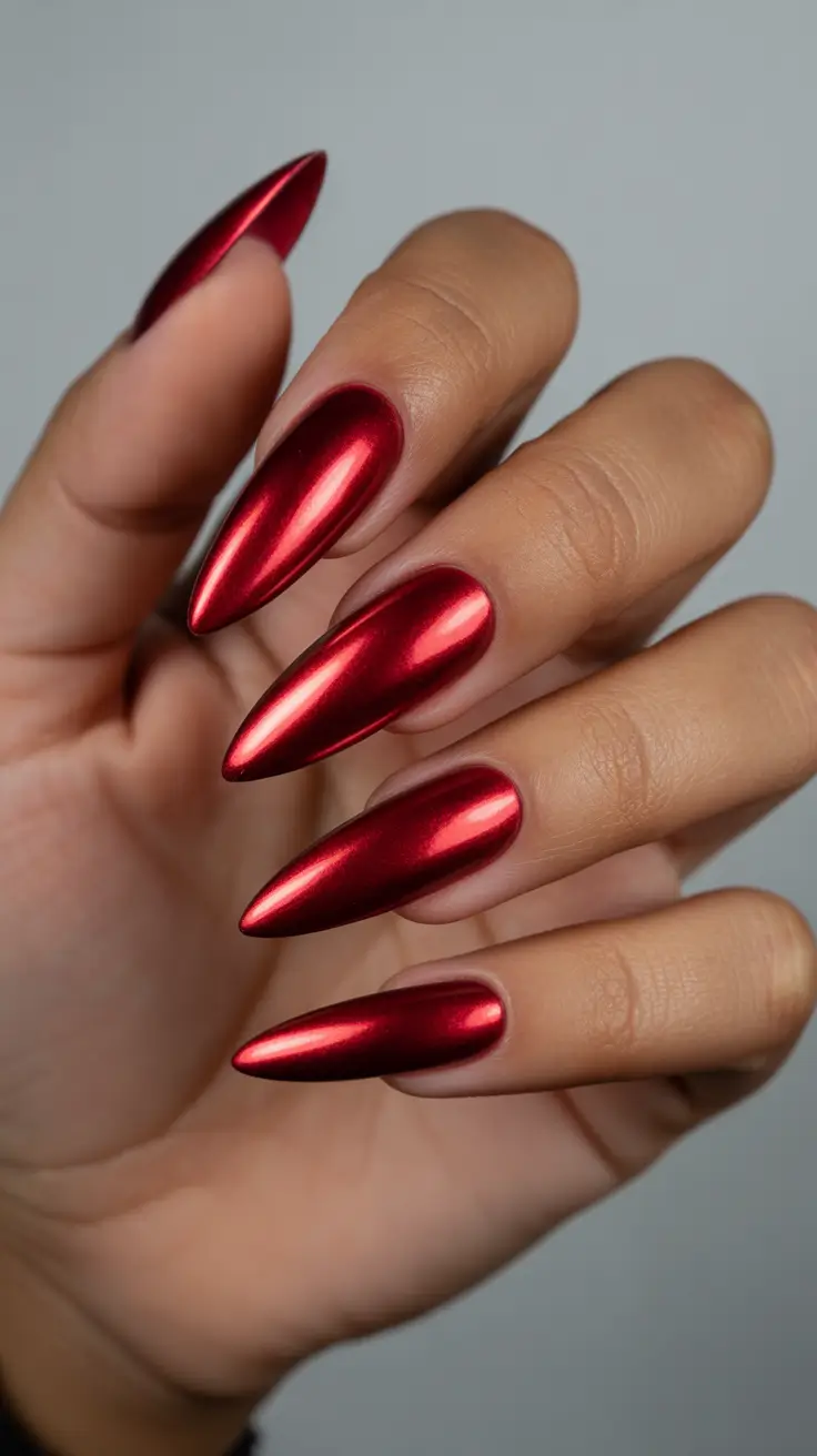 classic-red-nails-2026-Metallic-Garnet-Chrome-Stiletto-Drama