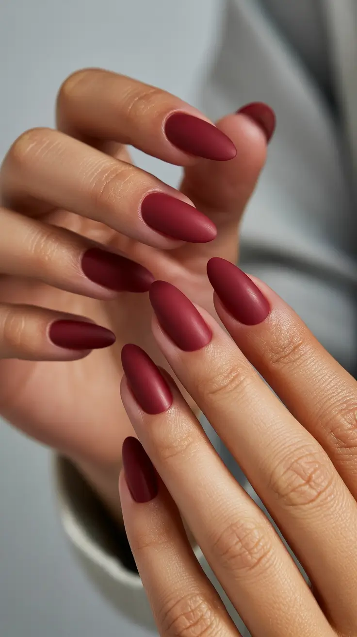 classic-red-nails-2026-Soft-Matte-Cranberry-Almond-Style