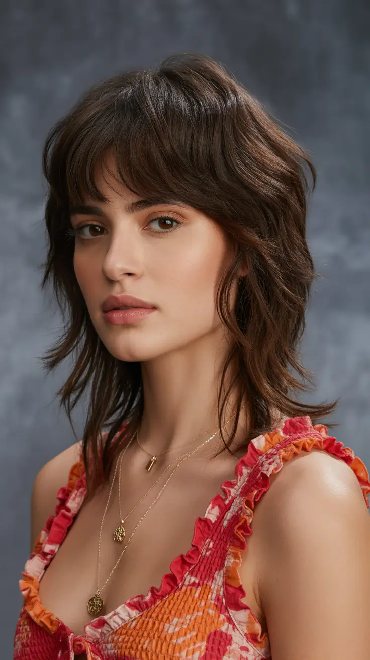 Shag haircut Layered Shoulder-Length Shag with Breezy Movement