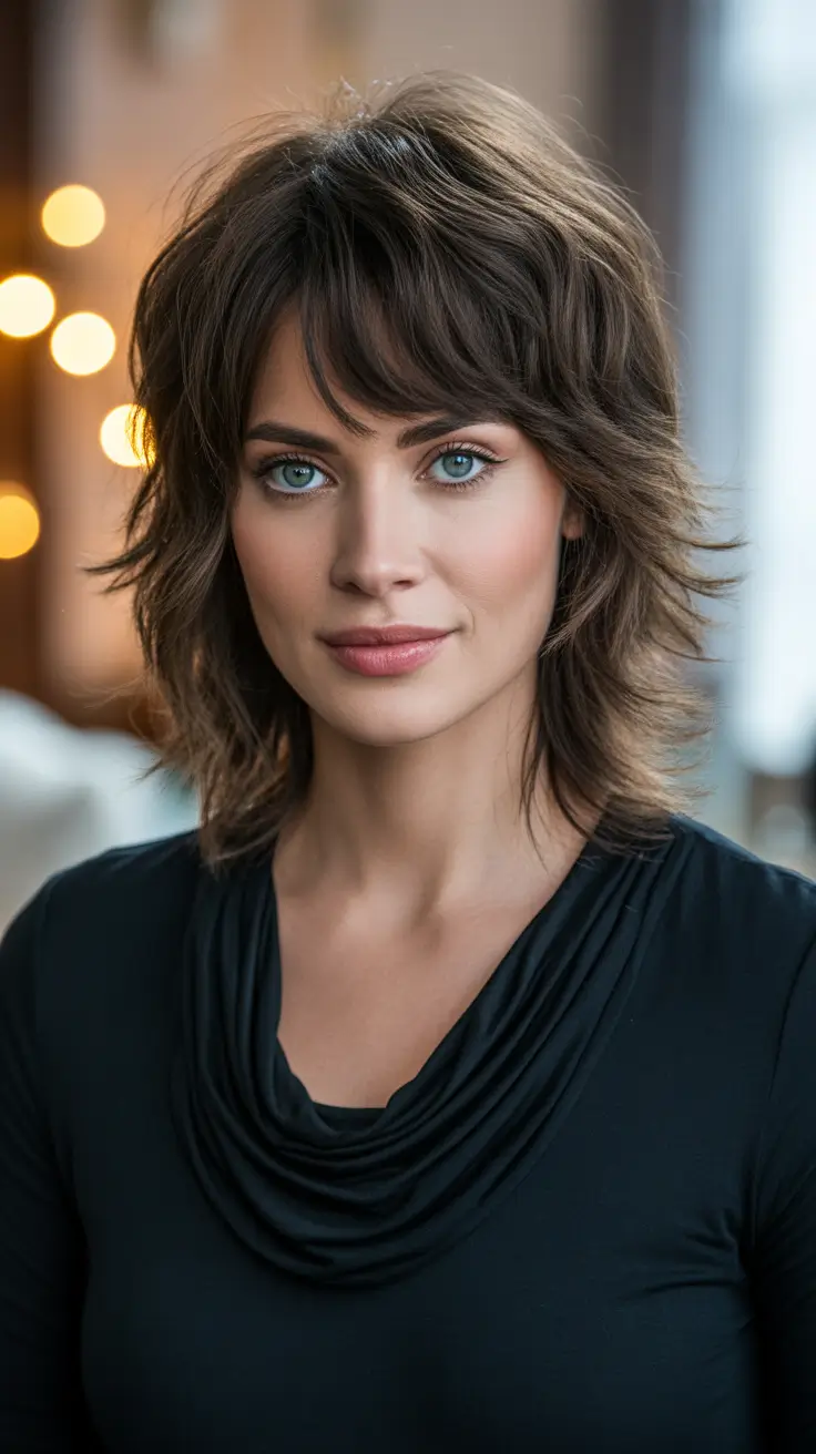 Shag haircut Modern Tousled Shag with Light Feathering