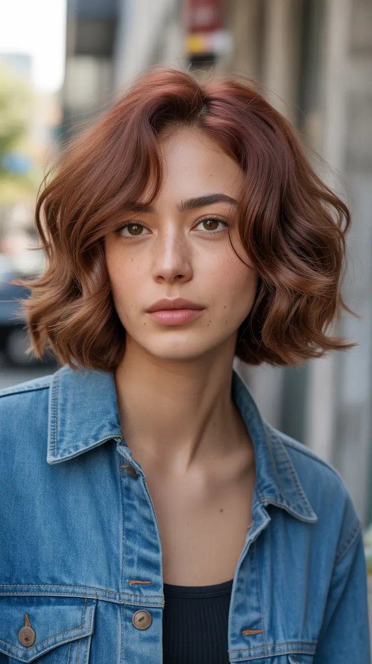 Women Copper Wave Bob