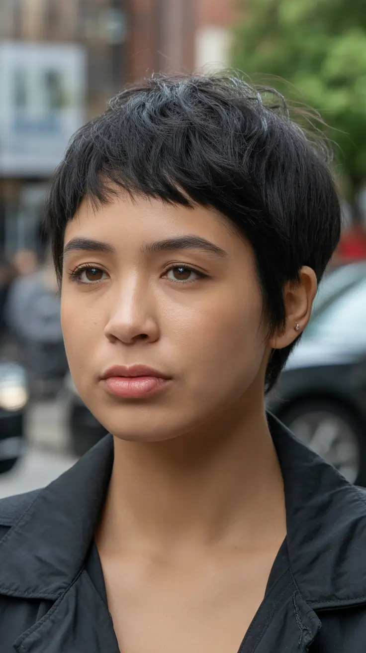 Women Textured Cropped Pixie