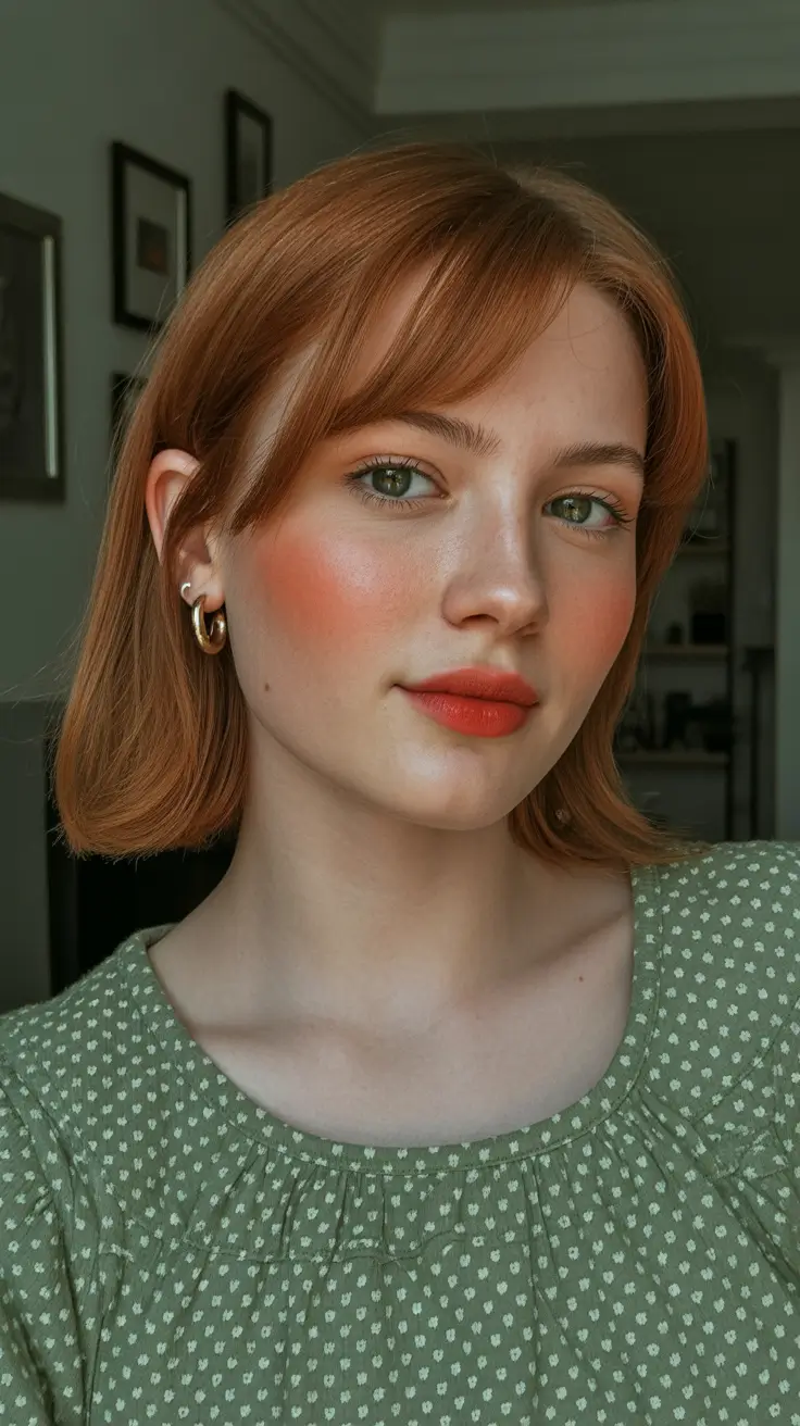 Women Classic Bob With Soft Bangs