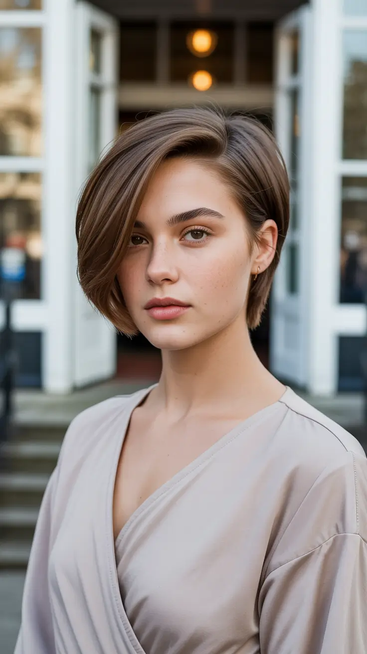 Women ideas Minimalist Side-Part Bob