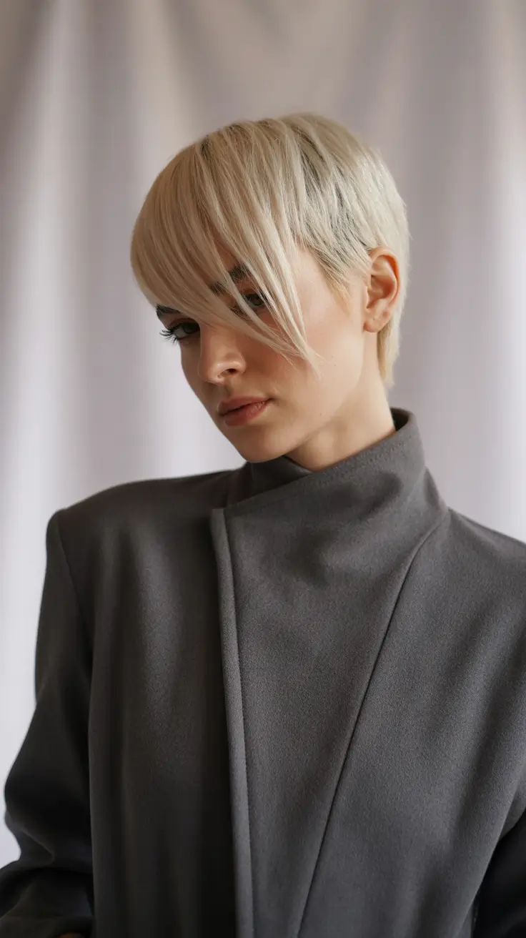 Women ideas Edgy Platinum Pixie