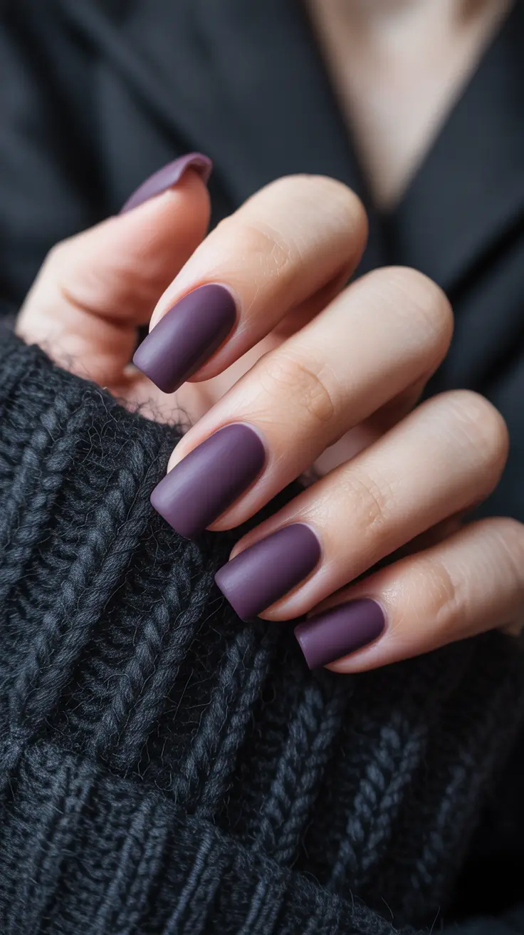 simple-nails-2026-Midnight-Plum-Square-Matte