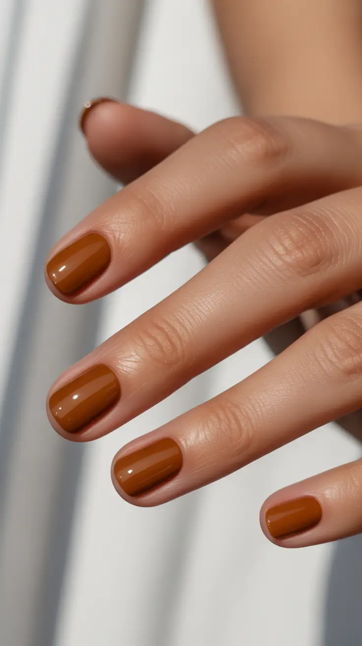 simple-nails-2026-Caramel-Short-Shine