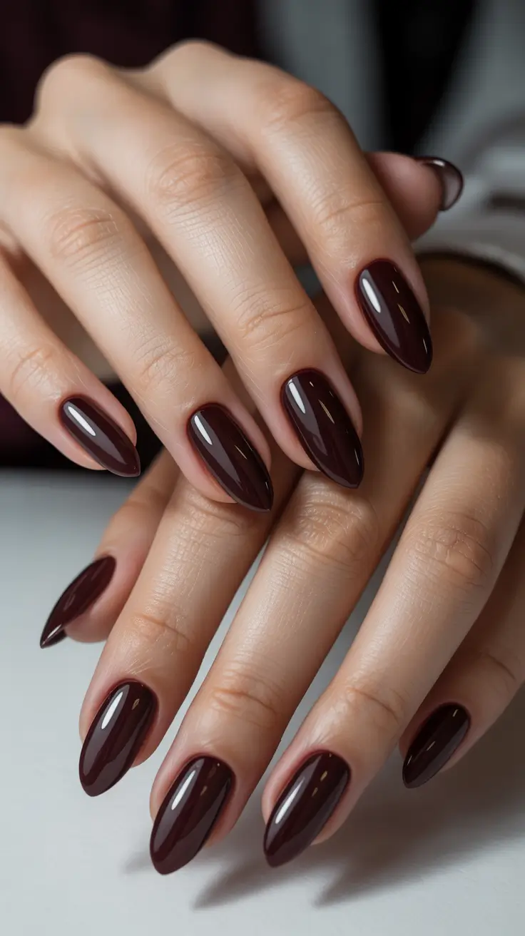 simple-nails-2026-Black-Cherry-Almond-Gloss