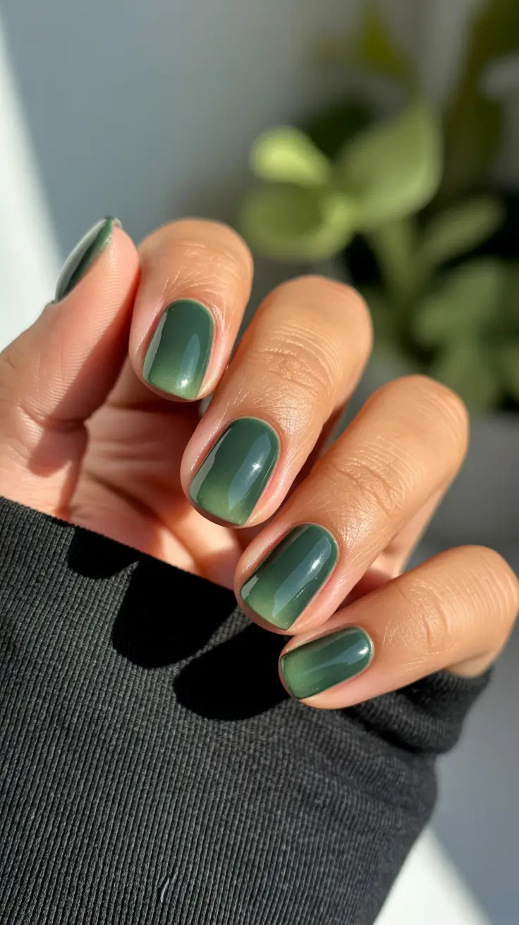 simple-nails-2026-Moody-Green-Gradient