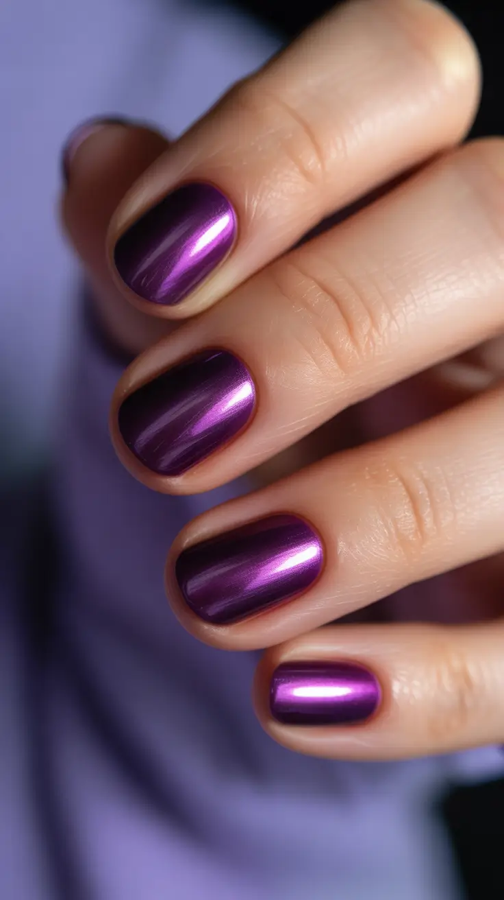 simple-nails-2026-Electric-Violet-Mirror-Finish