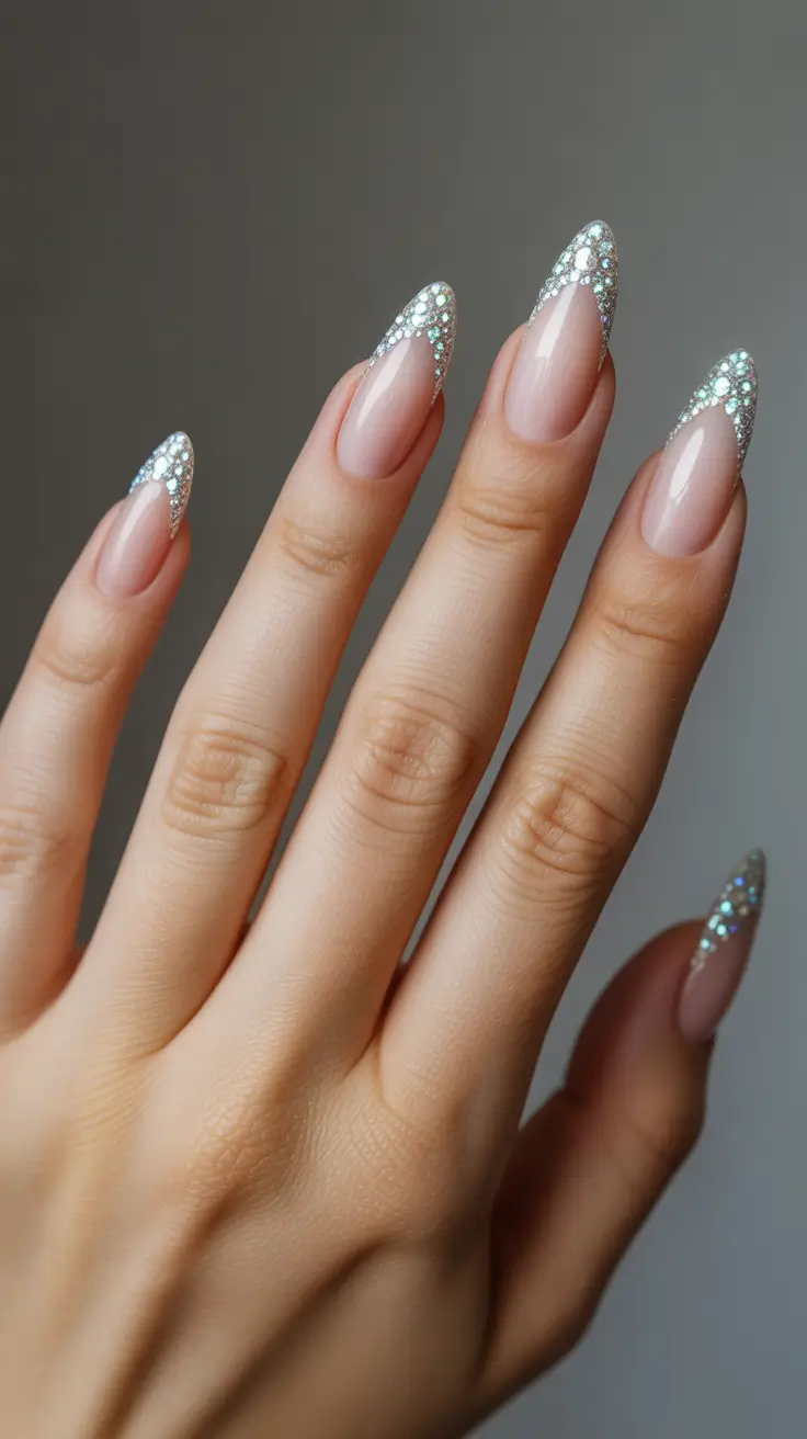 Designs Crystal French Shimmer for a Soft, Sparkling Moment