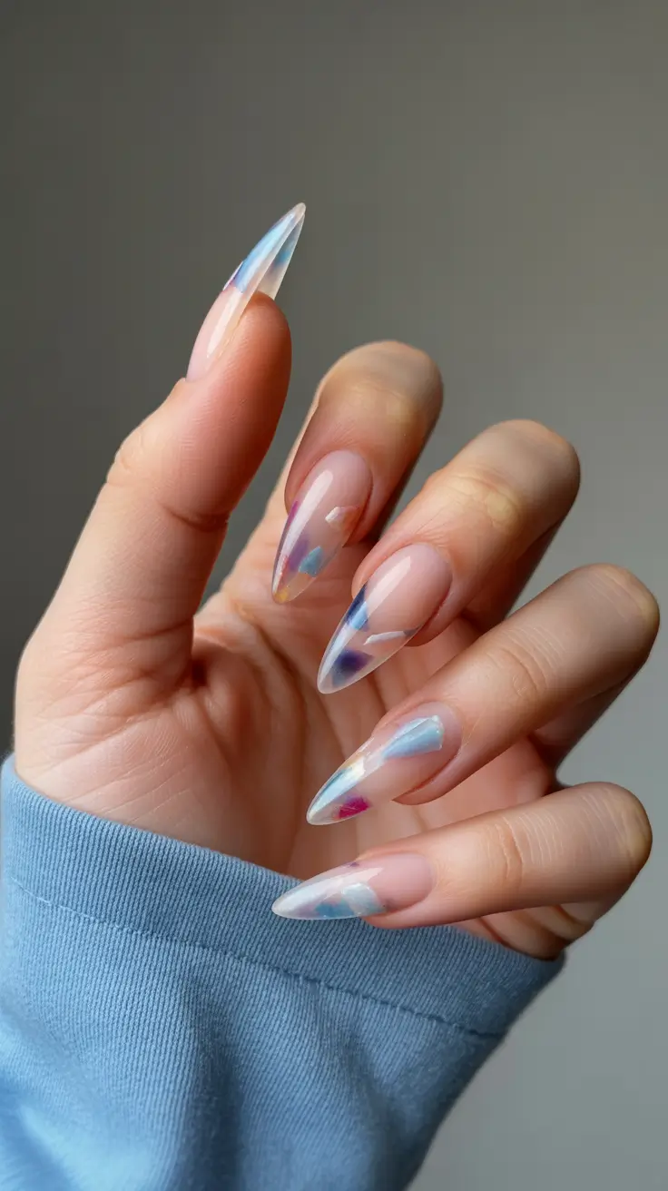 Designs Iridescent Shard Tips for a Soft, Dreamy Summer Glow