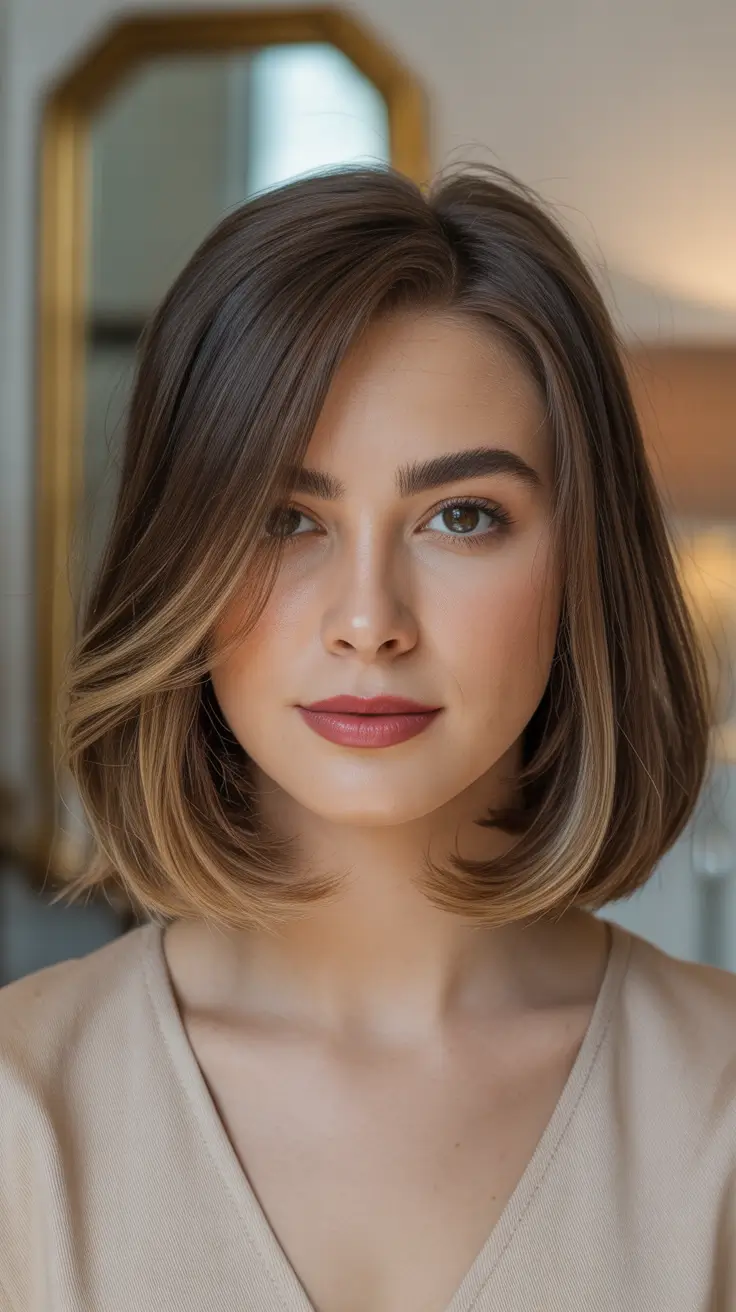21 Straight hairstyle ideas 2026 Softly Tucked Volume-Boost Straight Bob